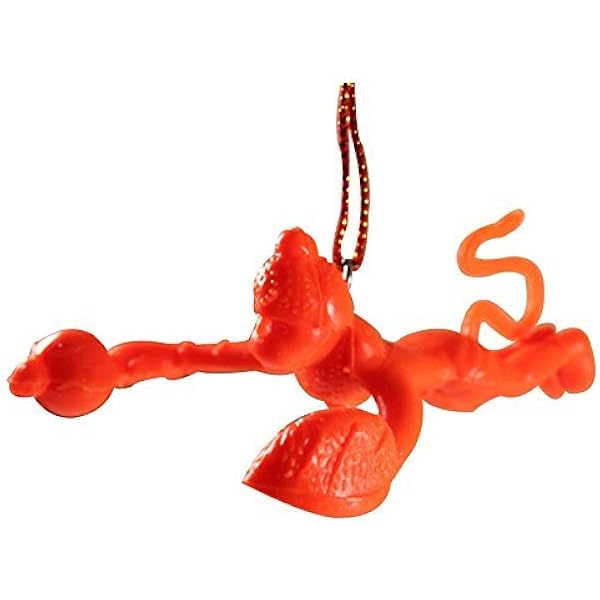 Bajrangbali Orange Flying Hanuman CAR Mirror Hanging Decorative .