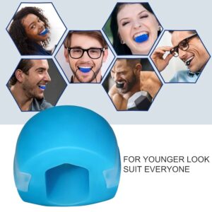M-160 Jaw Exerciser with Neck Rope – Slim & Tone Your Face, Jawline, and Neck (Blue)